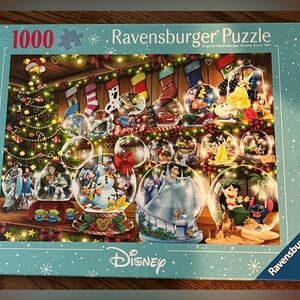 1000 piece Ravensburger puzzle. Disney Snow Globes. Put together once. Excellent